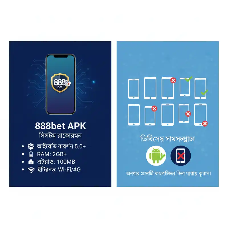 888bet APK সিস্টেম রিকোয়ারমেন্ট এবং ডিভাইসের সামঞ্জস্যতা
